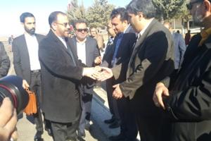 شرکت مدیرکل دیوان محاسبات استان در مراسم استقبال از معاون رئیس جمهور وکلنگ زنی چند طرح عمرانی